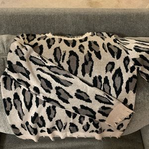 Fate Leopard Print Sweater - Size S